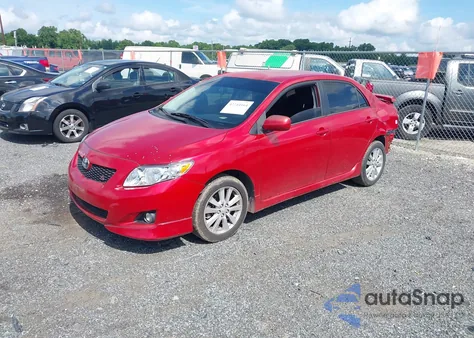 2010 Toyota Corolla S z USA, uszkodzony, nr VIN 2T1BU4EE6AC285190